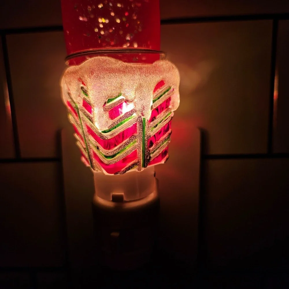 Heritage Mint 2007 Santa Glitter Acrylic Christmas Night Light Holiday Decor